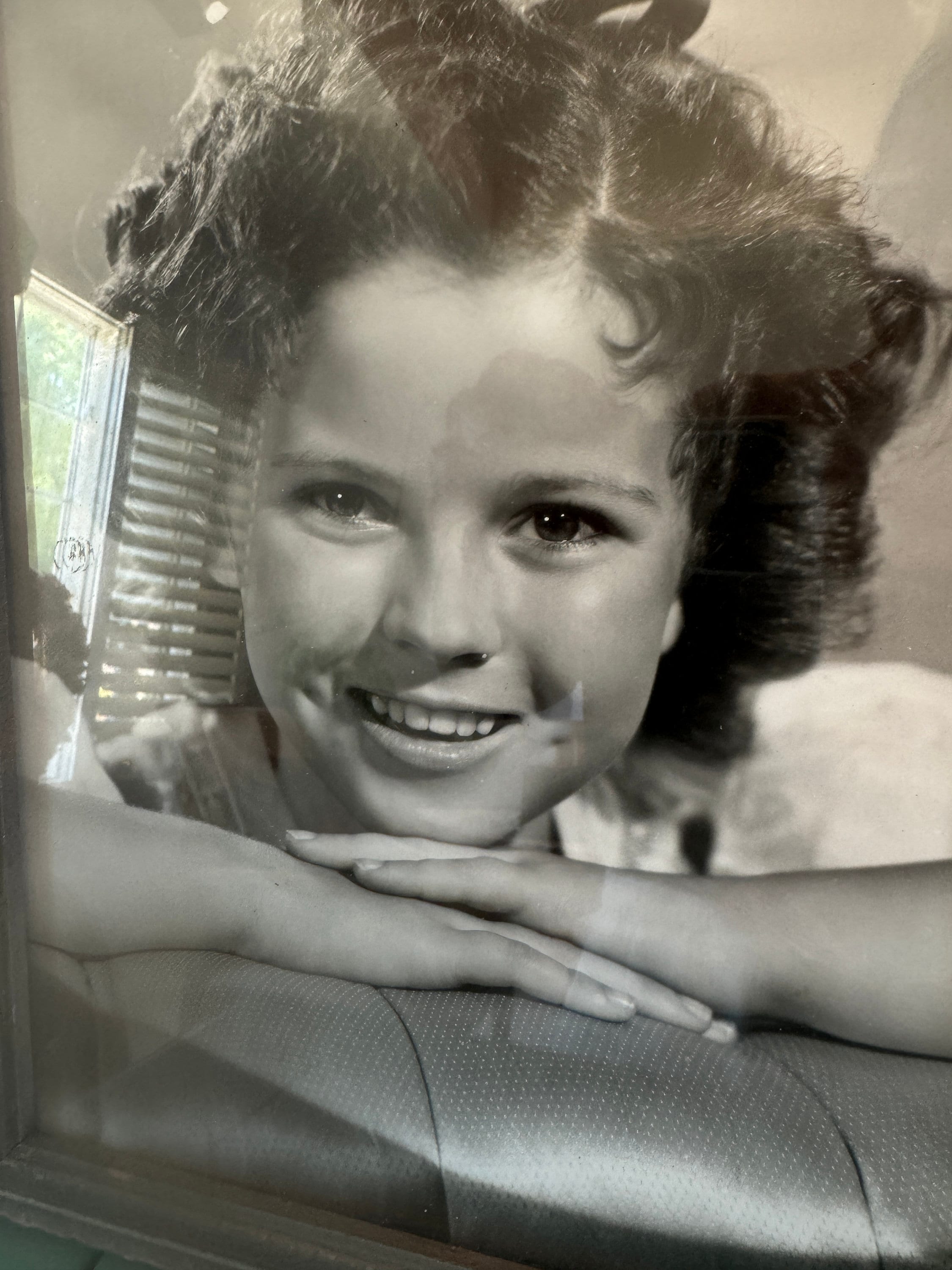 Shirley Temple Black Photograph,   Black and White Portrait, c1925 Framed