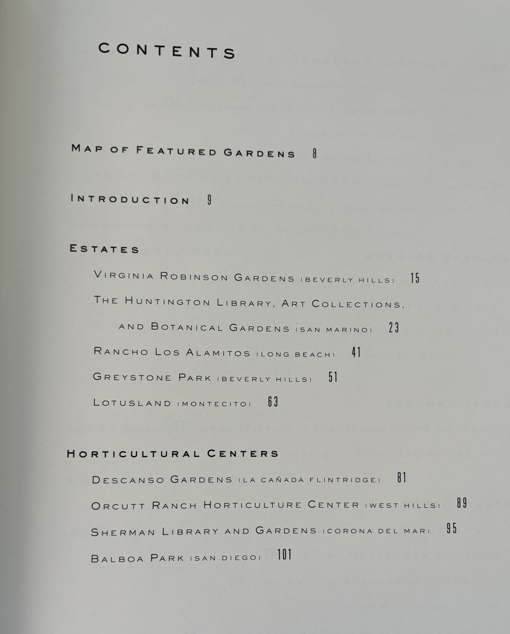 The Gardens of Southern California, GARDEN LOVER First Edition