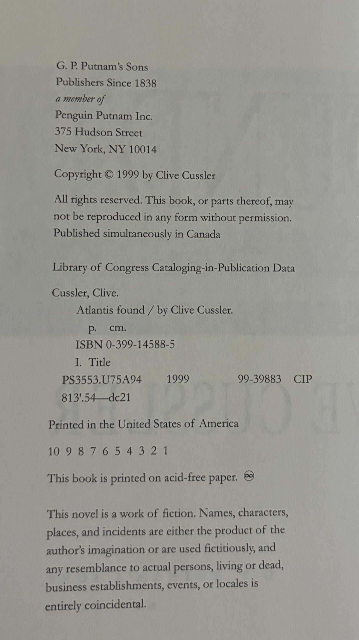 Atlantis Found - Clive Cussler - A Dirk Pitt Novel