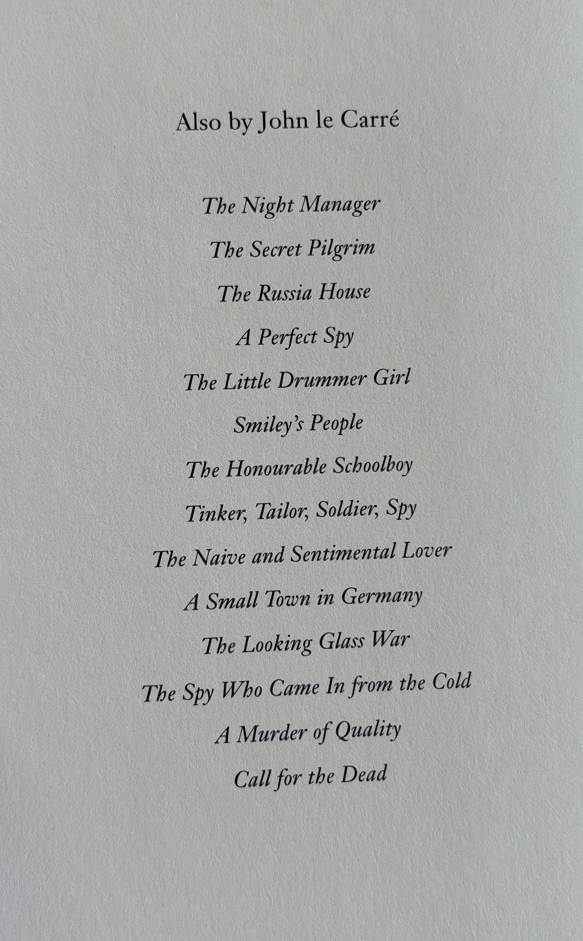 Our Game by John Le Carre **  First Trade Edition  **  1995