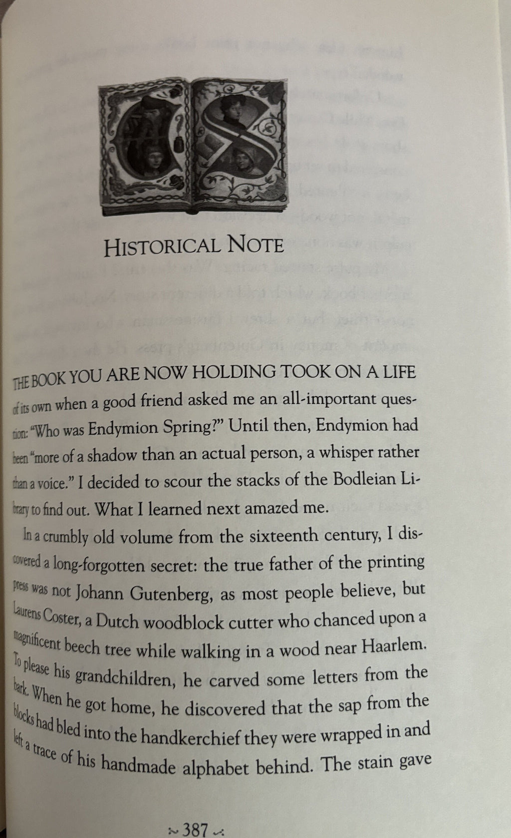 Endymion Spring  - Open the book that unlocks the secret