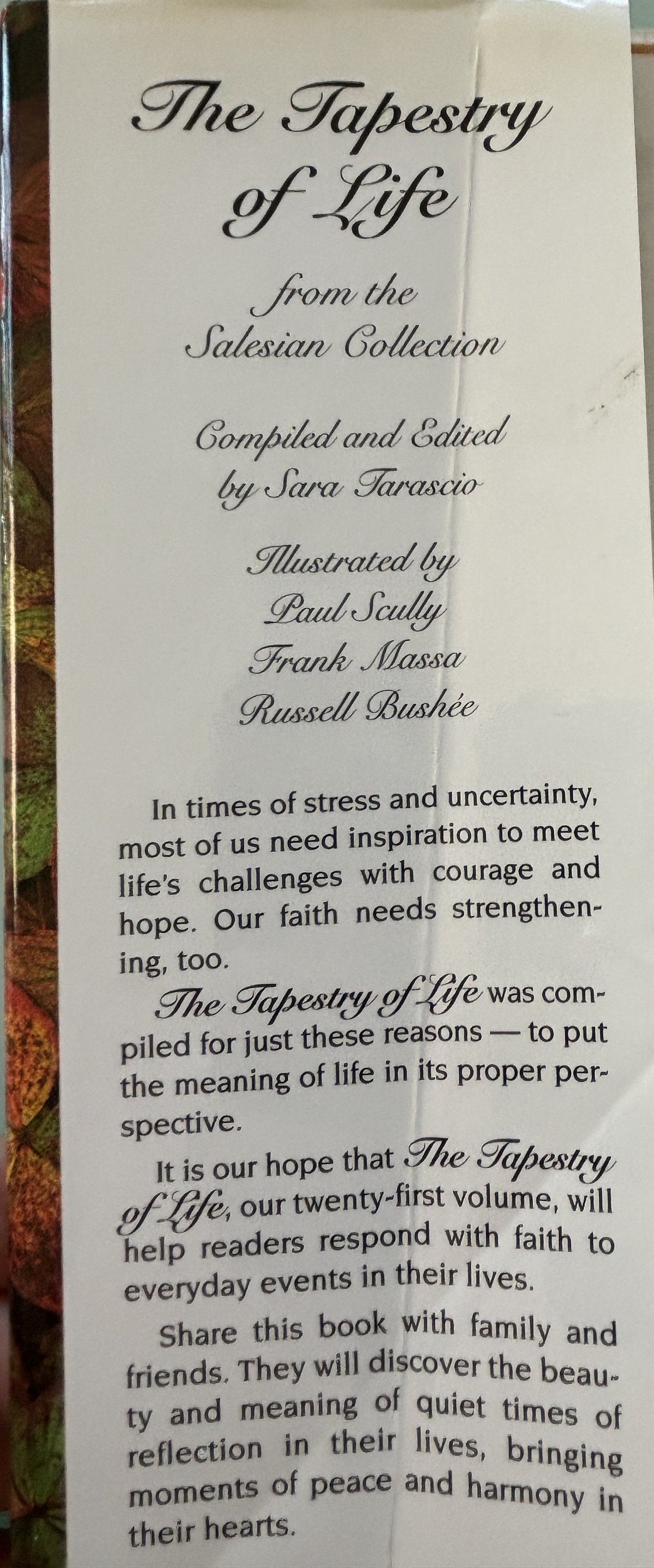 The Tapestry of Life  - **  First Edition  ** 1994