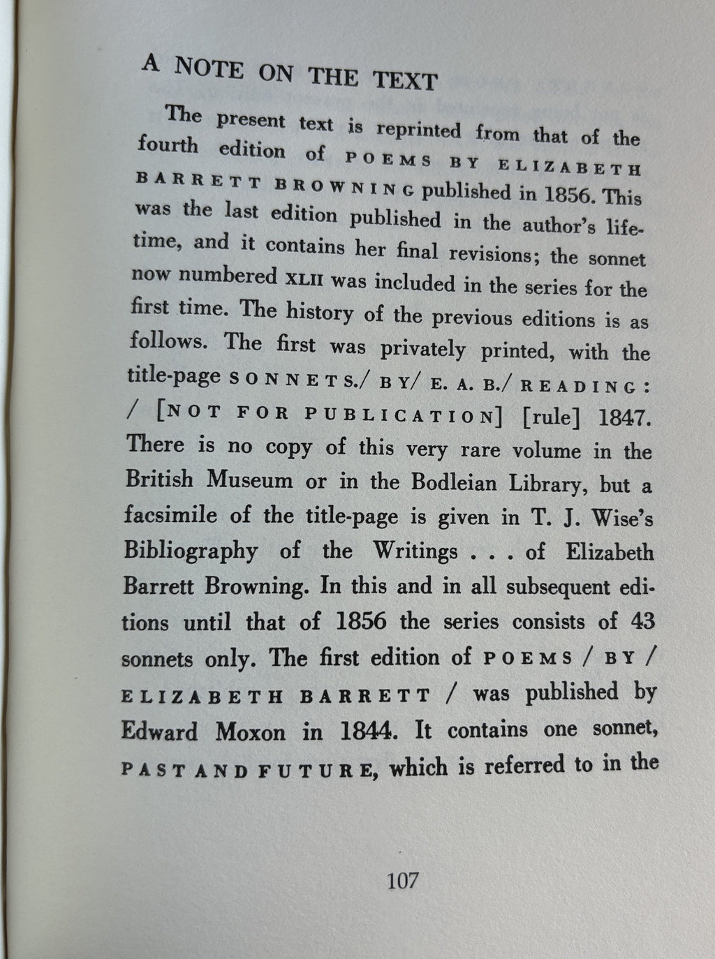 Sonnets From The Portuguese  by Elizabeth Browning