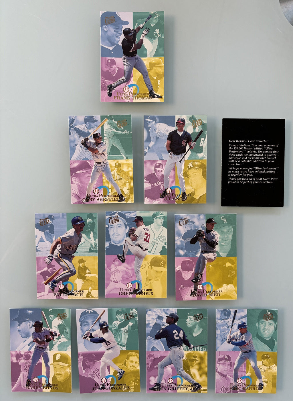 1993 Fleer Ultra Performers Baseball Cards 2/10