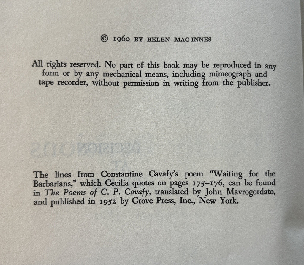 The Deadly Decisions - Copyright 2960