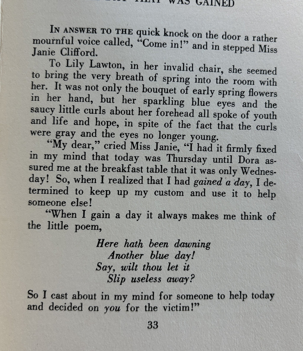 Janie's Bright Coners by Emily H Glover (Very Rare) - Copyright 1938