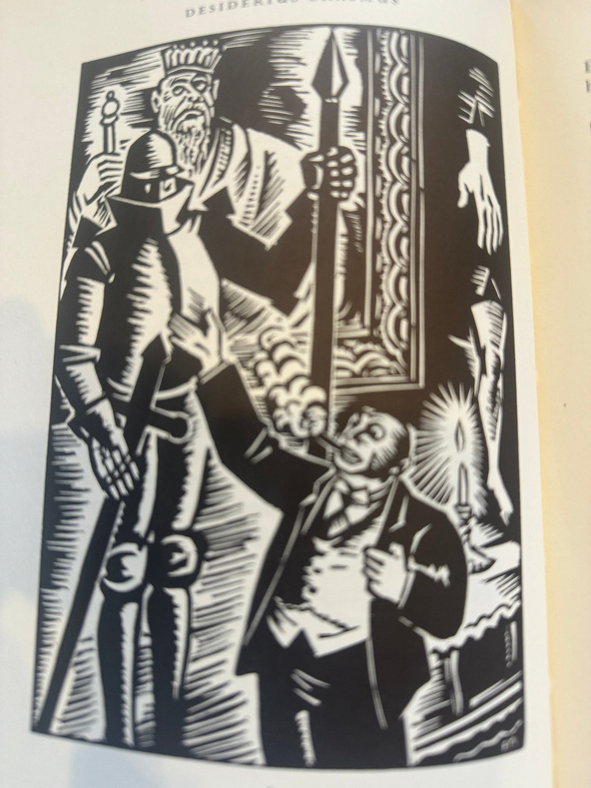 Moriae Encomium, or The Praise of Folly, by Erasmus, 1953 Heritage Press edition.