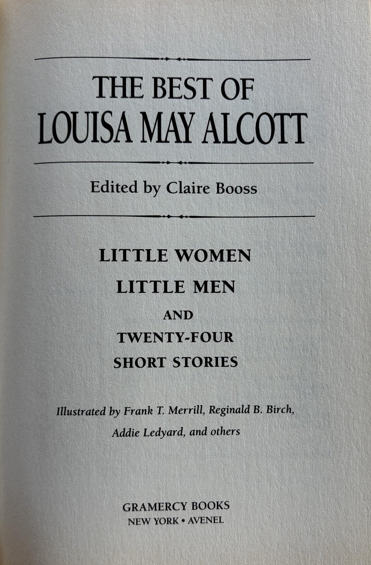 Louisa May Alcott Short Stories, Illustrated Hardcover