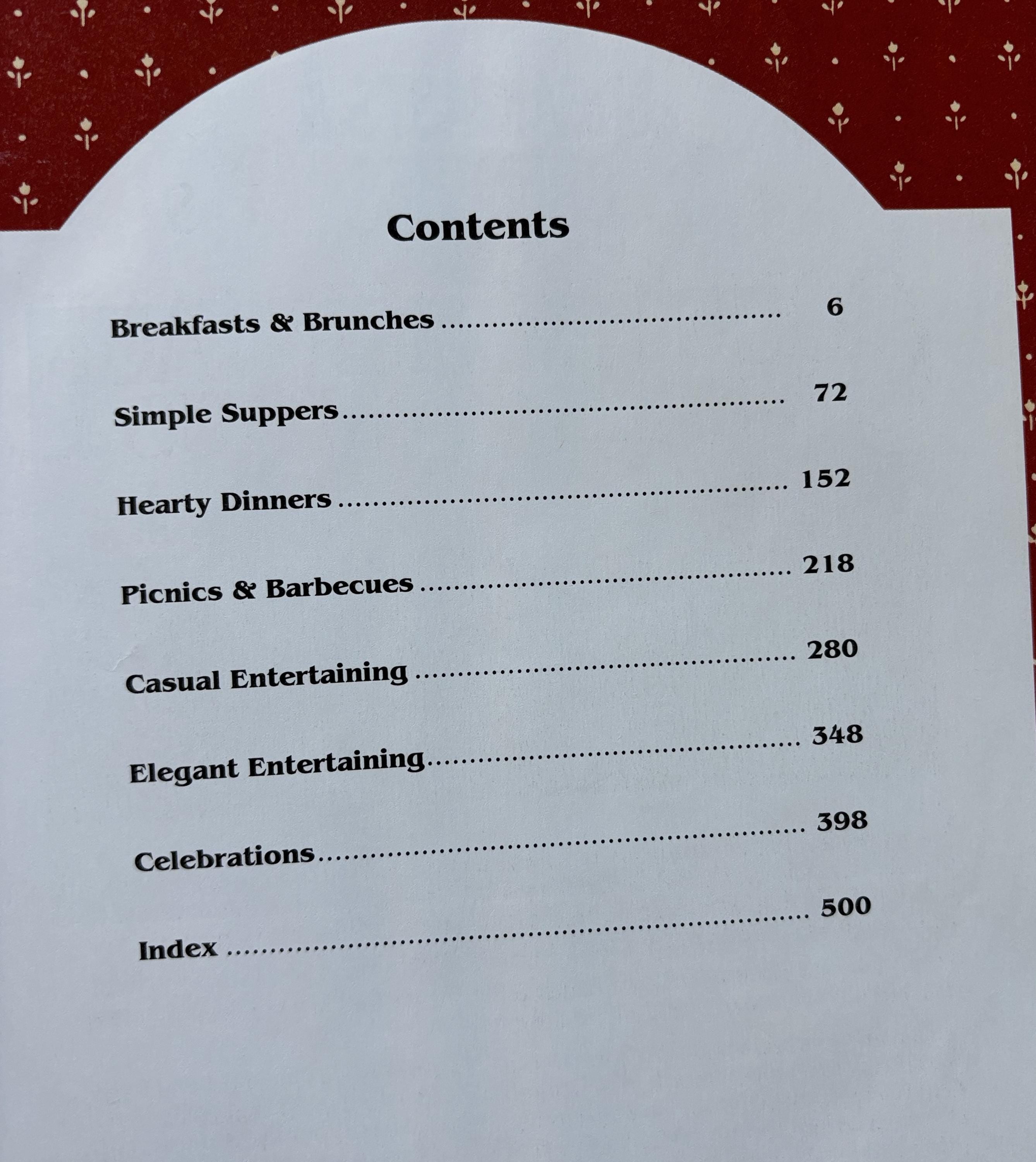 Treasury of Country Heritage Meals & Menus