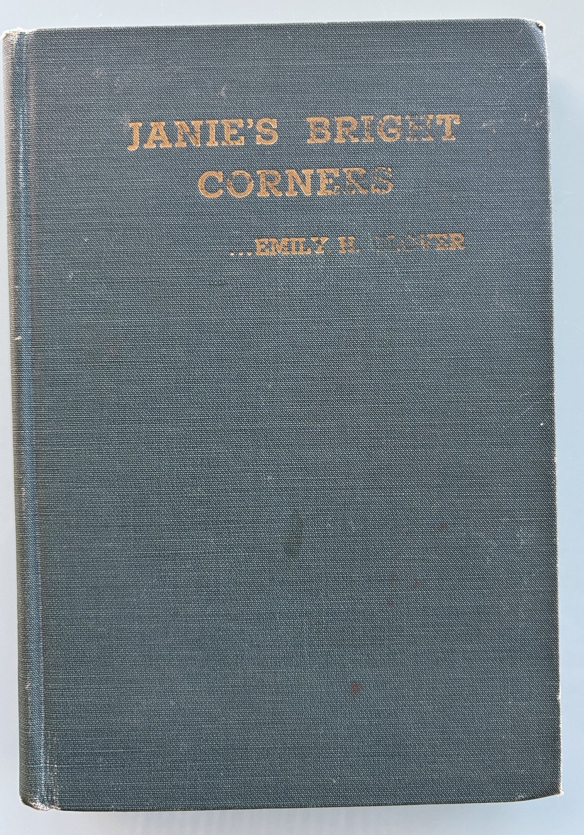 Janie's Bright Coners by Emily H Glover (Very Rare) - Copyright 1938