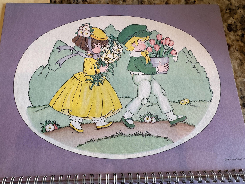 Joan Walsh Anglund 1979 Calendar Date Book Art Artwork Vintage HTF 70s Retro