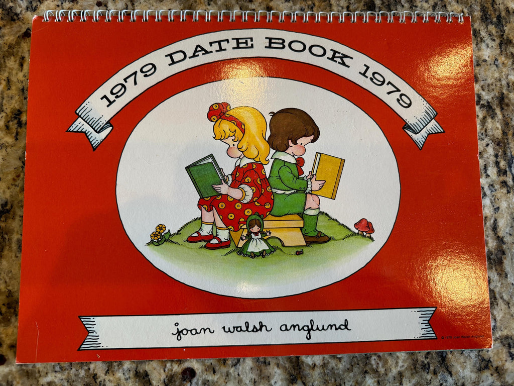 Joan Walsh Anglund 1979 Calendar Date Book Art Artwork Vintage HTF 70s Retro