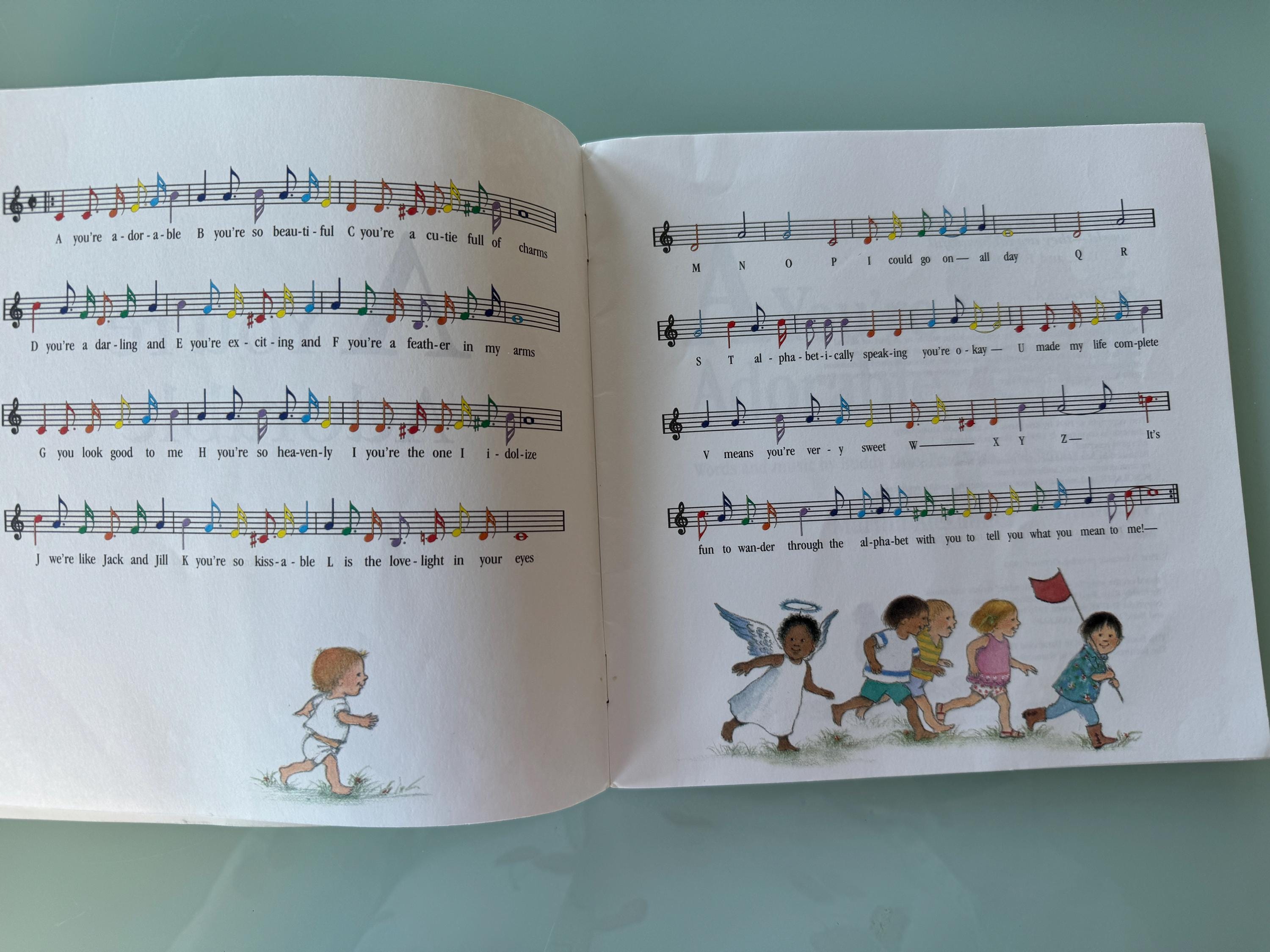 You're Adorable Children's Book, Martha Alexander ABC Songbook