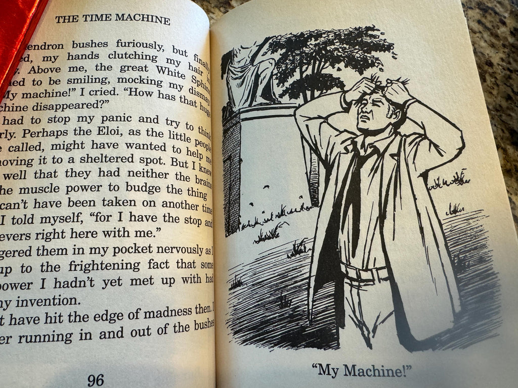 The Time Machine H.G. Wells Illustrated Classics 1992 Hardcover