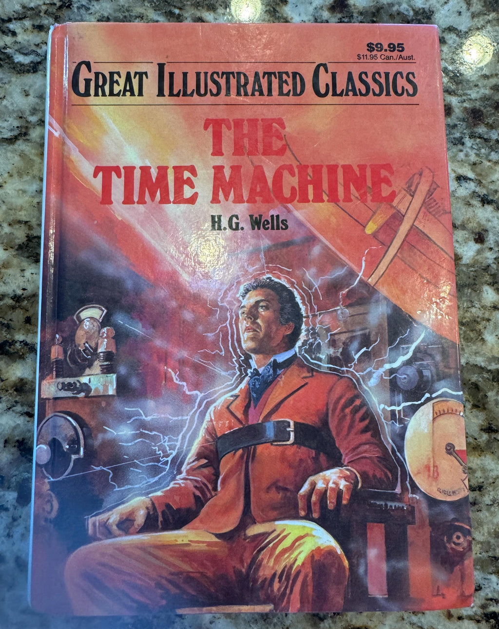 The Time Machine H.G. Wells Illustrated Classics 1992 Hardcover