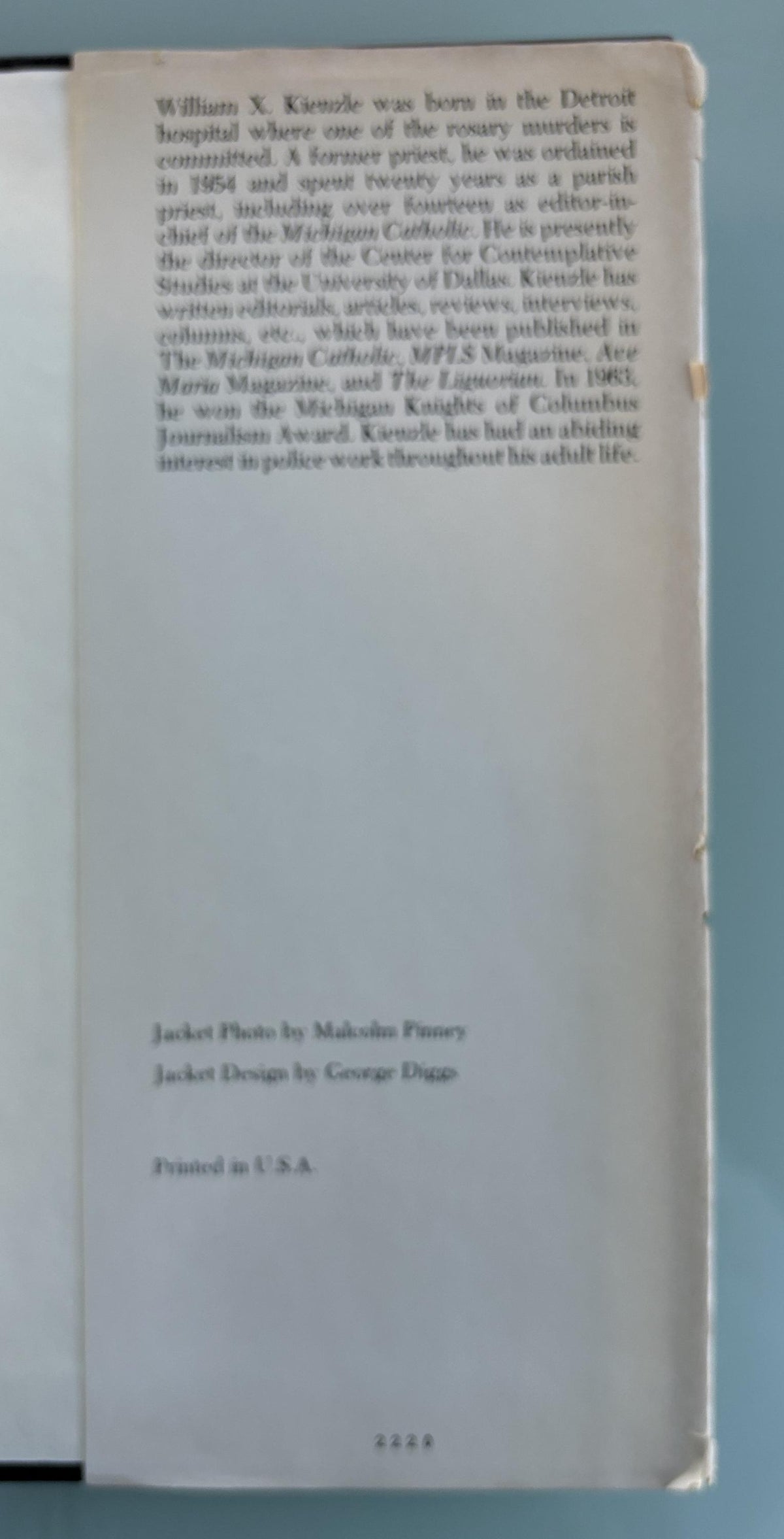The Rosary Murders - A Novel by William Kienzle  1979