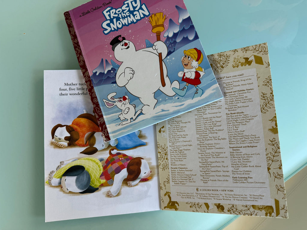 Little Golden Book Set, Poky Puppy & Frosty the Snowman