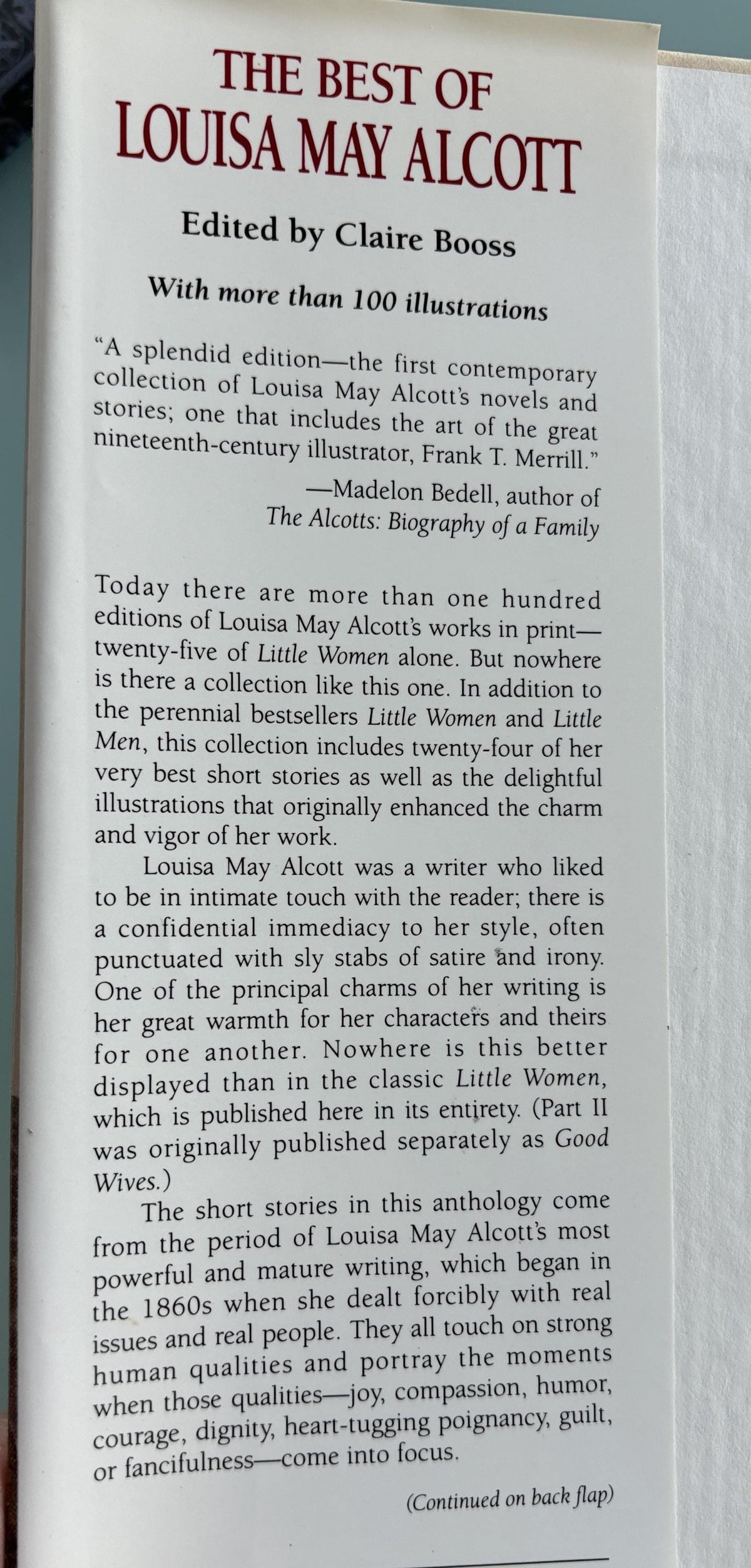 Louisa May Alcott Short Stories, Illustrated Hardcover