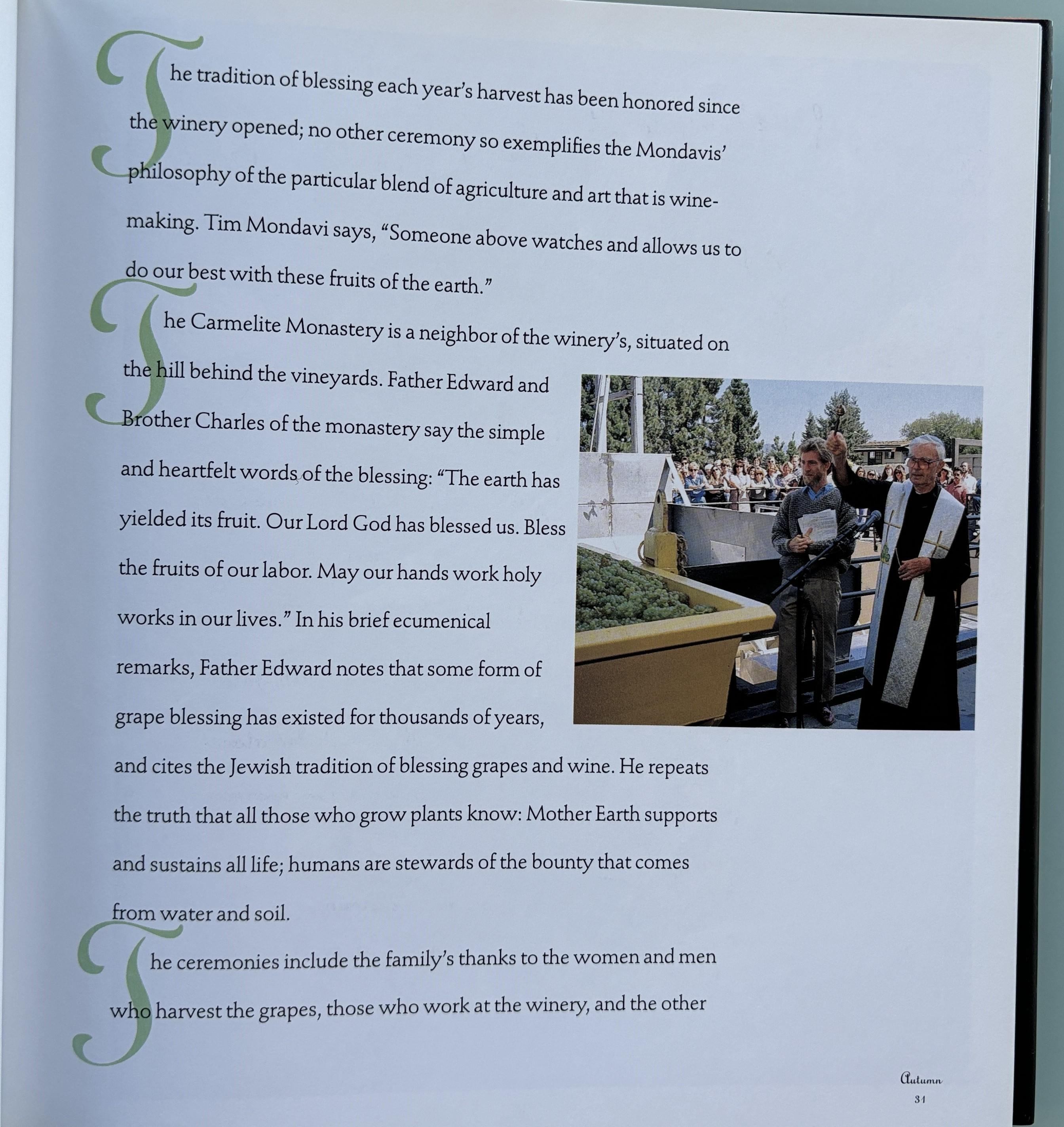 Seasons of the Vineyard from Robert Mondavi Winery 1996
