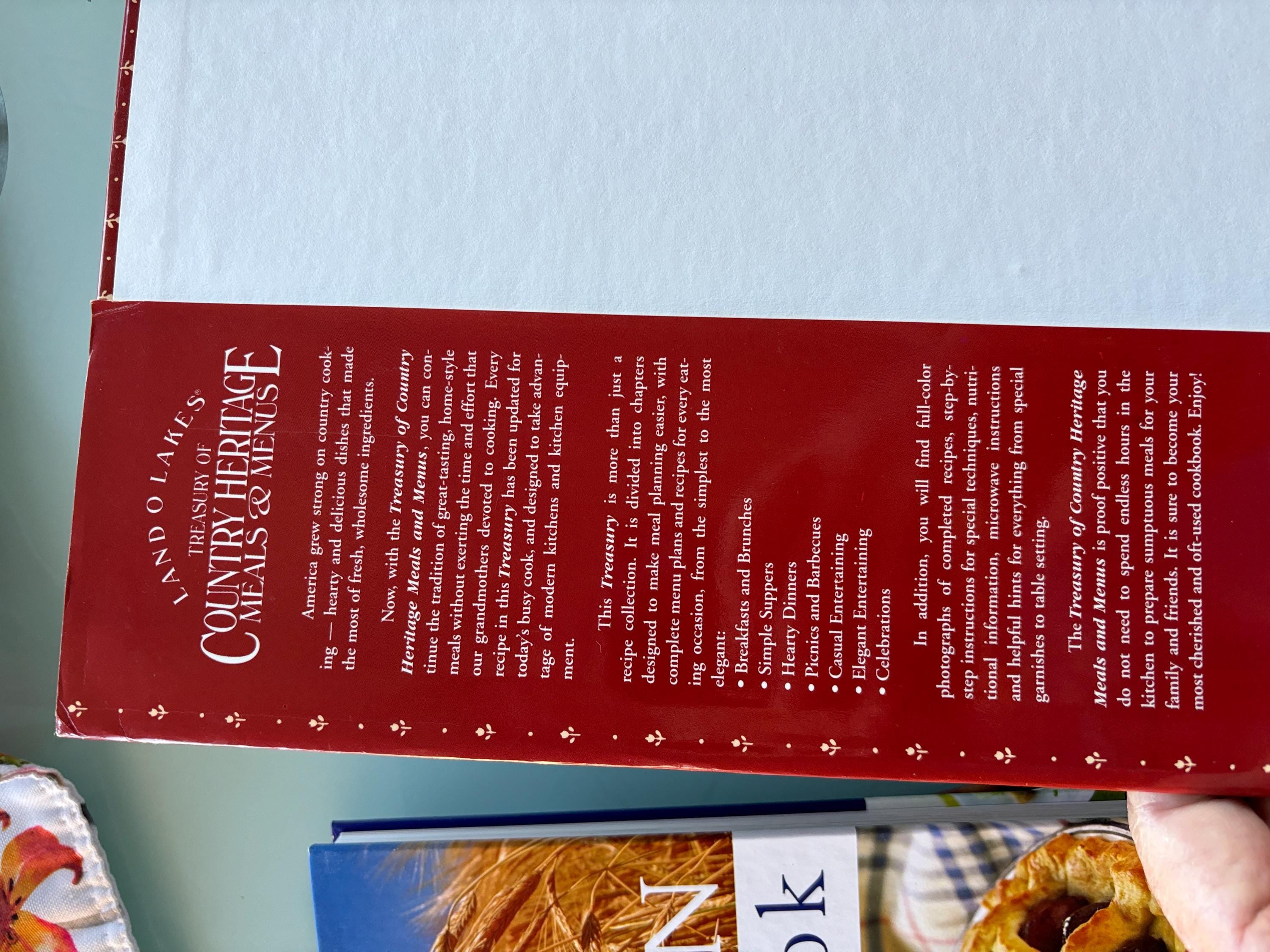 Treasury of Country Heritage Meals & Menus