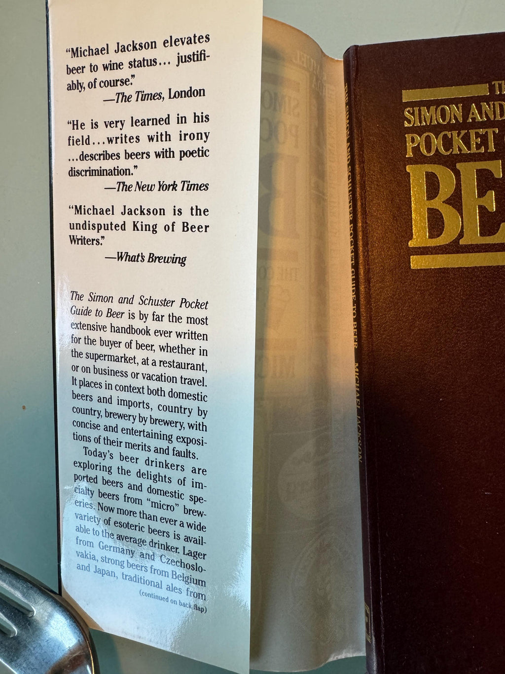 Simon Schuster Pocket Guide to Beer By Michael Jackson