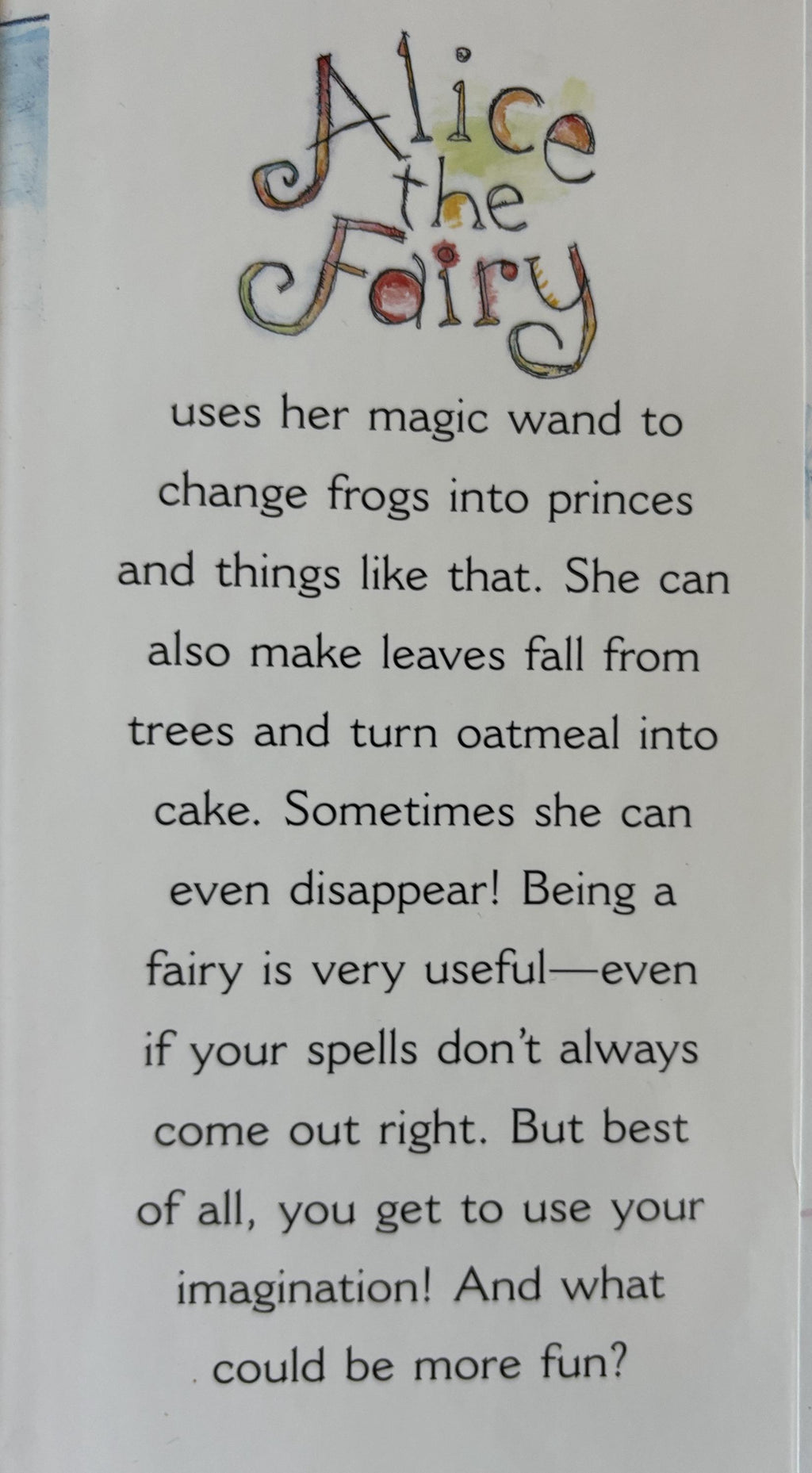 Alice the Fairy - First Printing