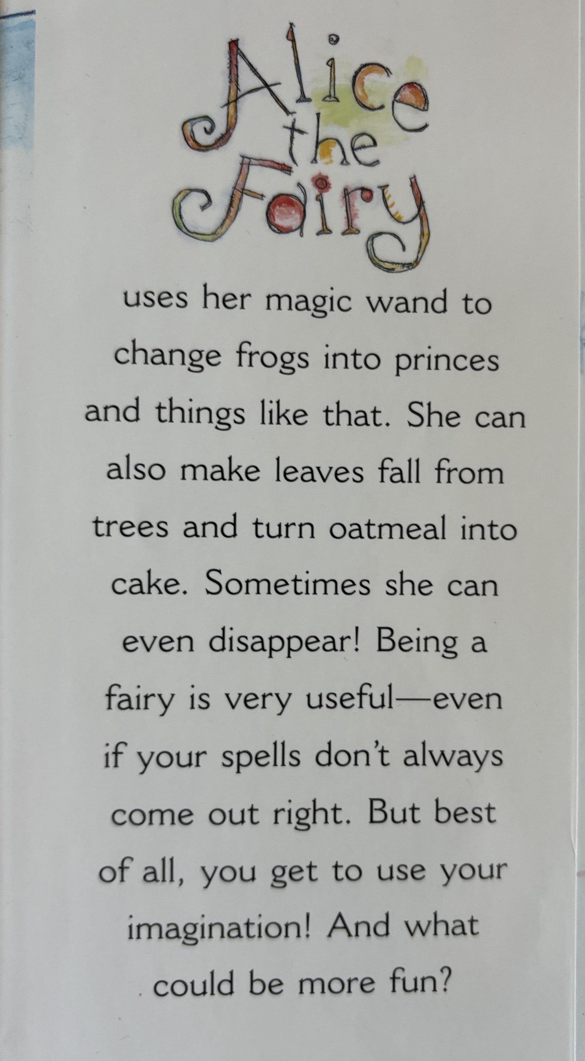 Alice the Fairy - First Printing