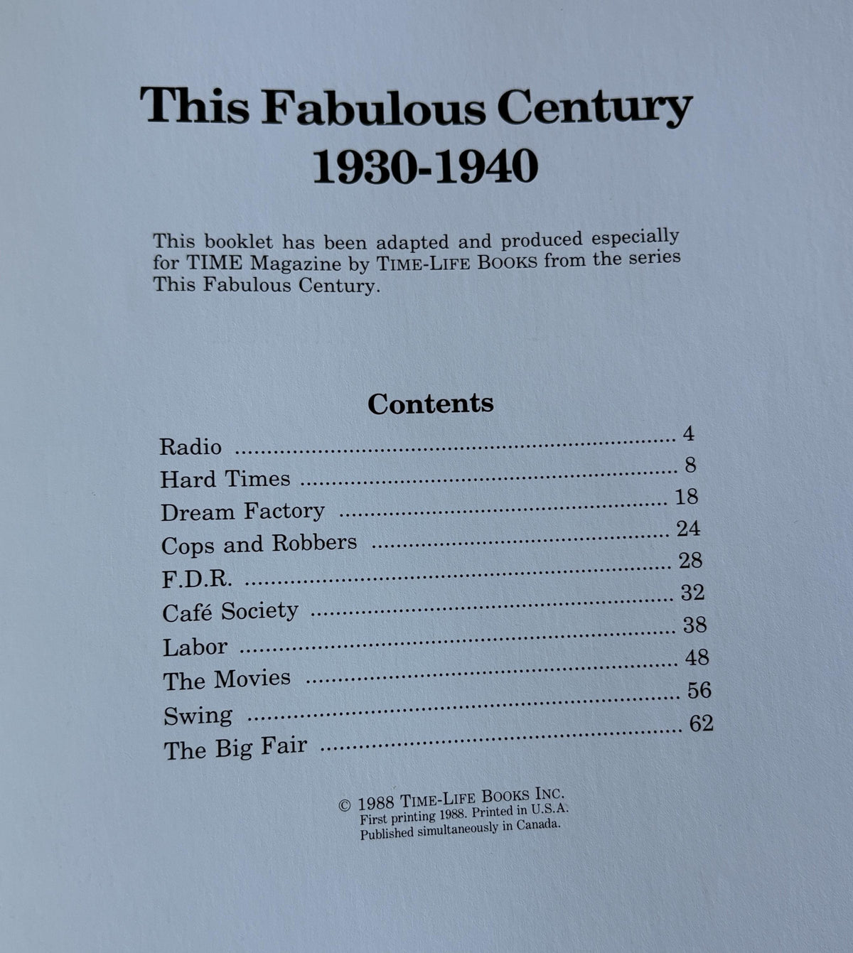 This Fabulour Century 1930-1940 Time-Life Books 1988