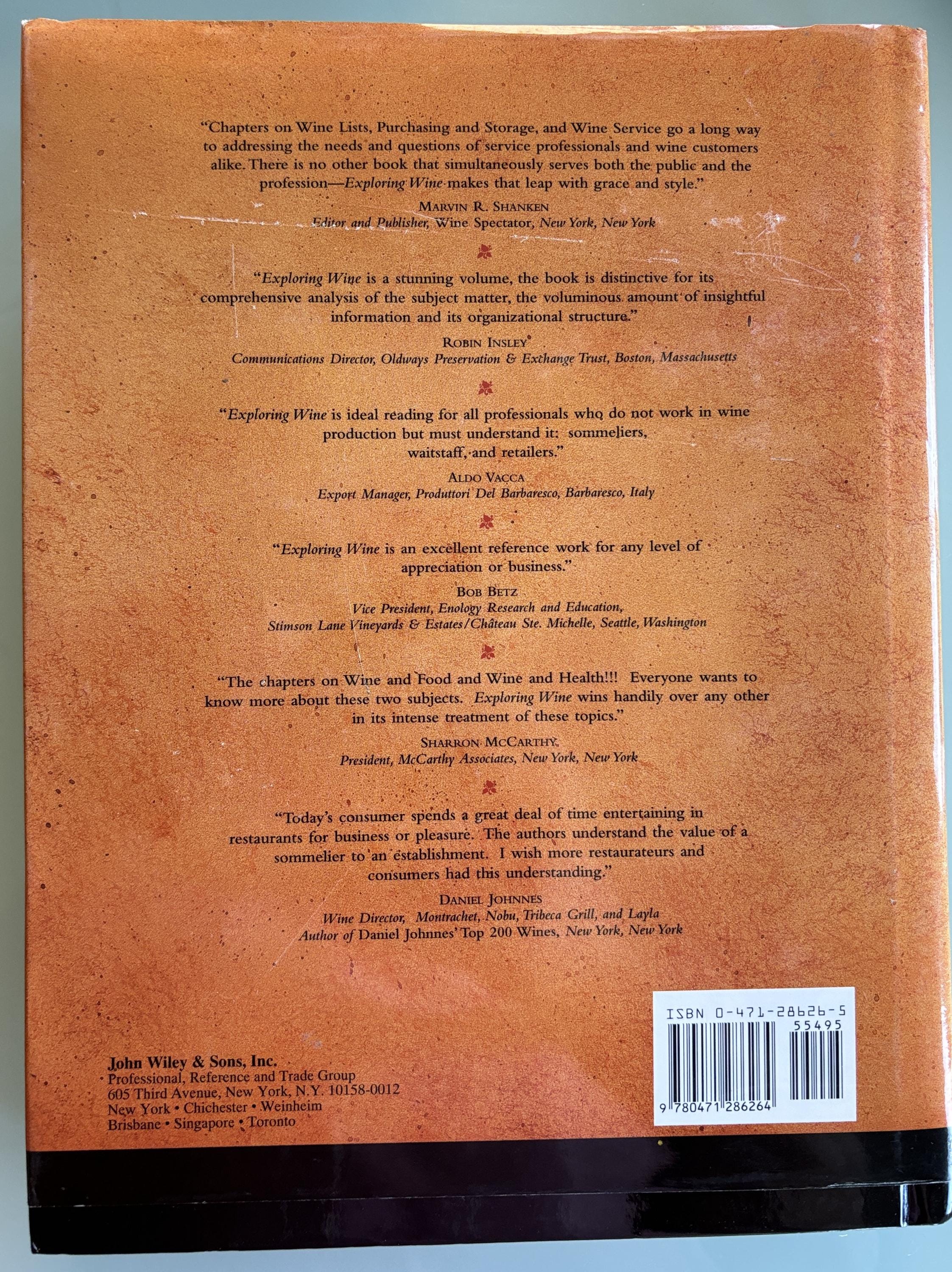 Exploring Wine America's Guide to Wines of the World  1996 Vintag Book
