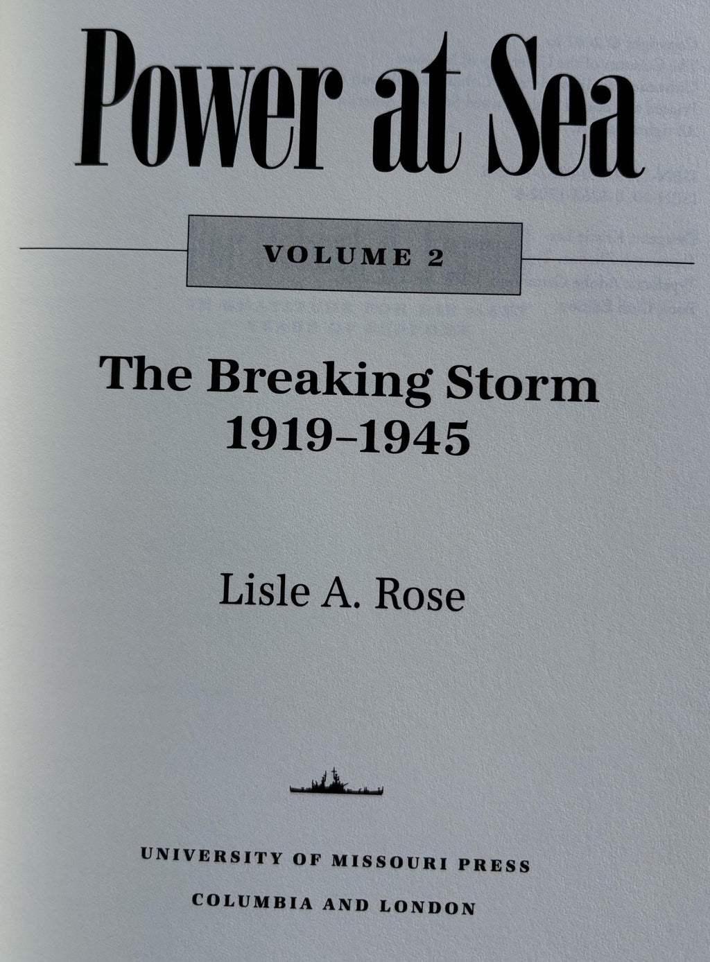 Power at Sea (Three Volumes 1890 - 2006)