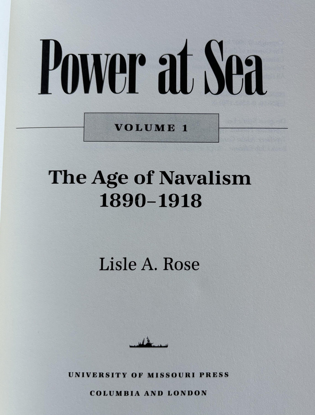 Power at Sea (Three Volumes 1890 - 2006)