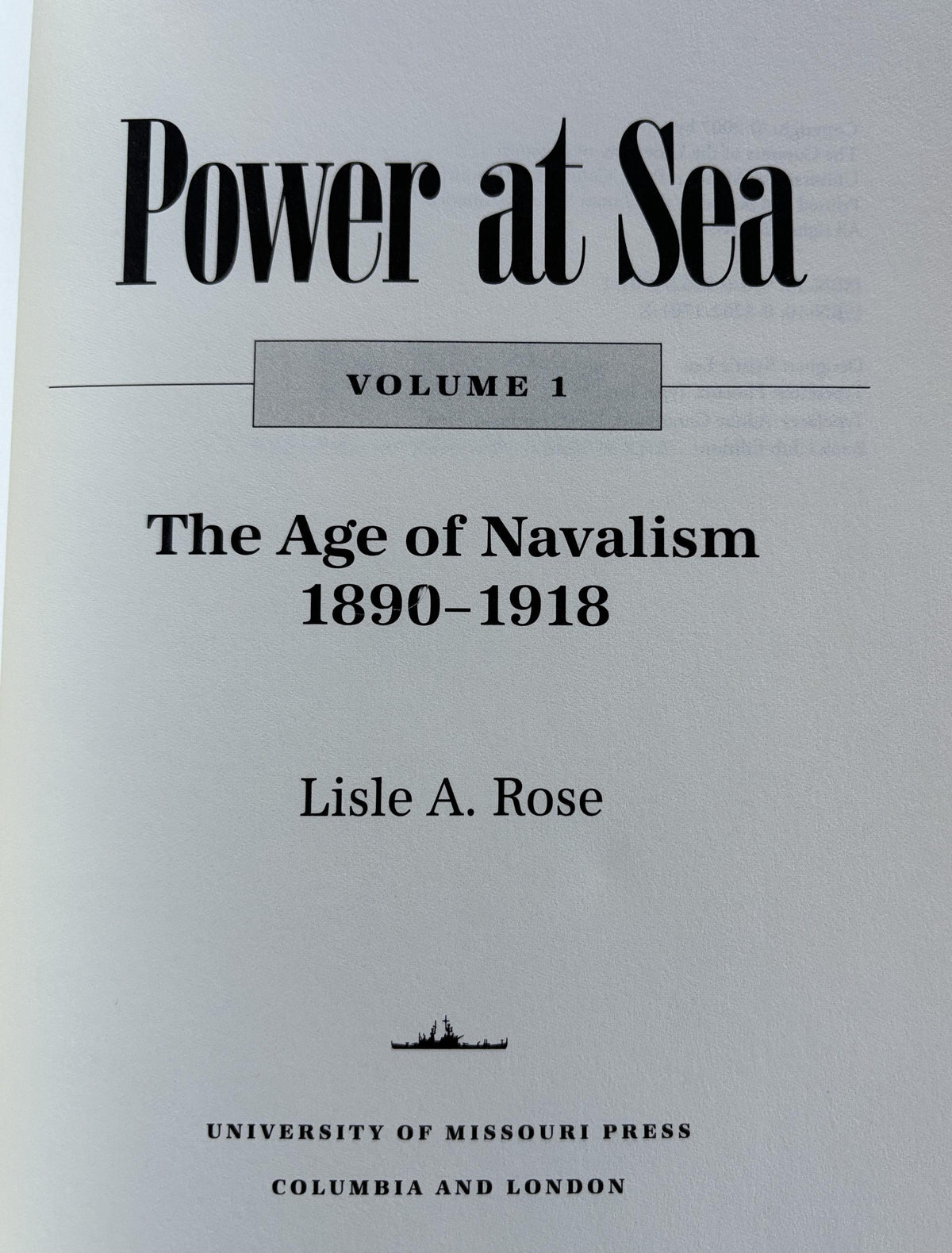 Power at Sea (Three Volumes 1890 - 2006)