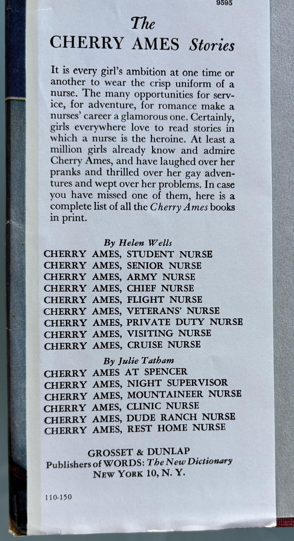 Cherry Ames at Spencer -   Novel  copyright 1949