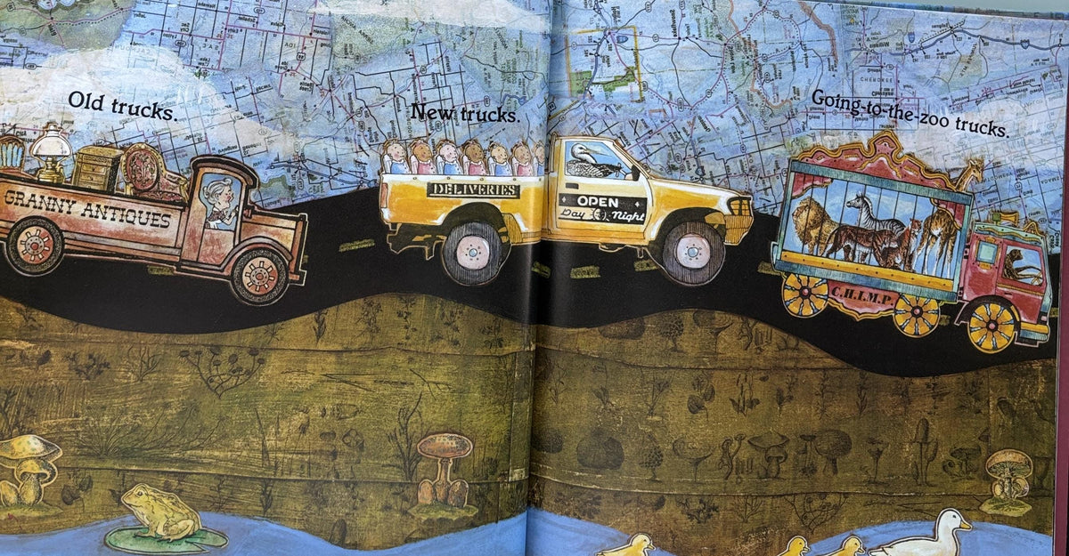 Trucks, Whizz! Zoom! Rumble! by Patricia Hubbell  **  First Edition  **