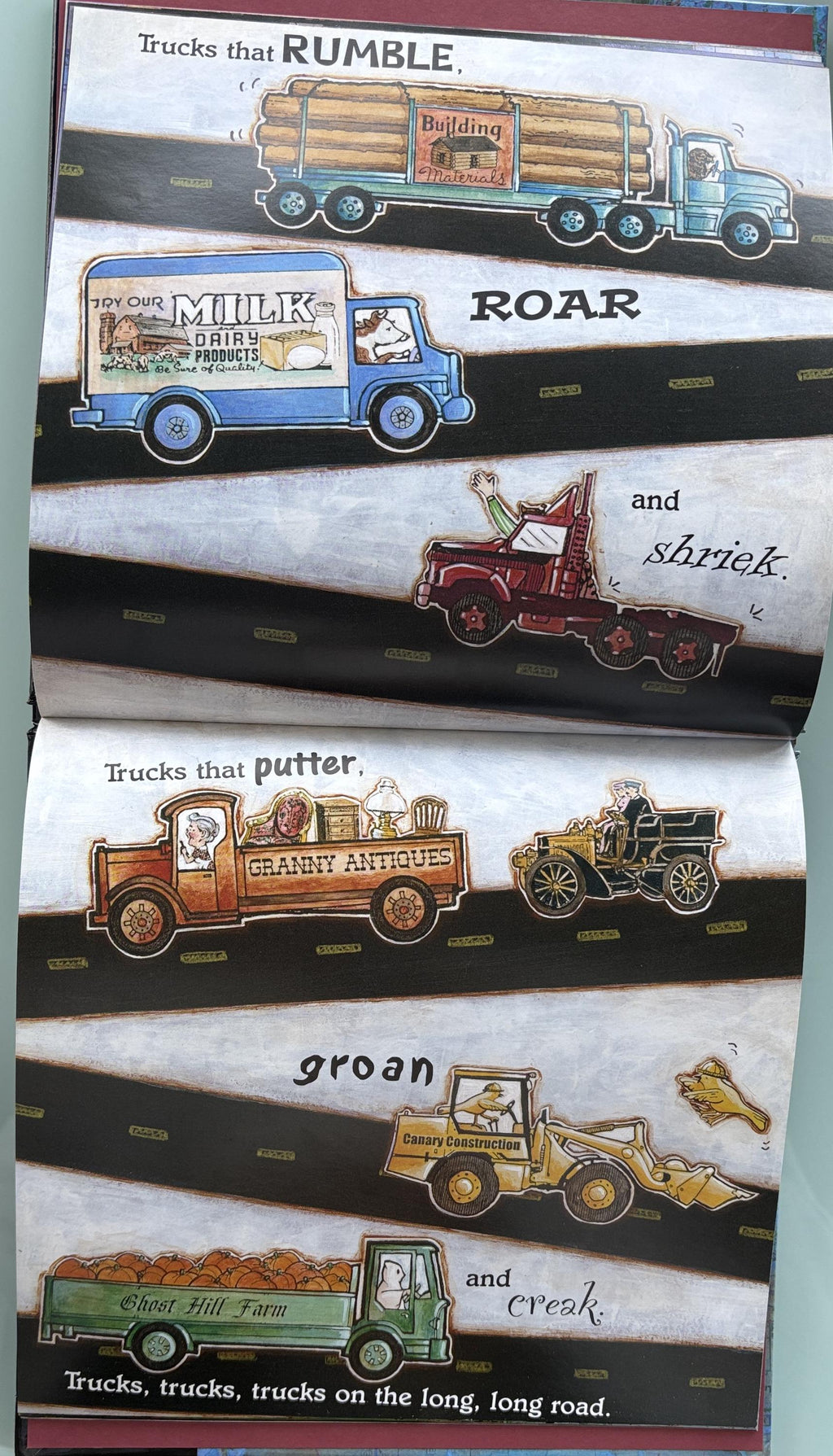 Trucks, Whizz! Zoom! Rumble! by Patricia Hubbell  **  First Edition  **