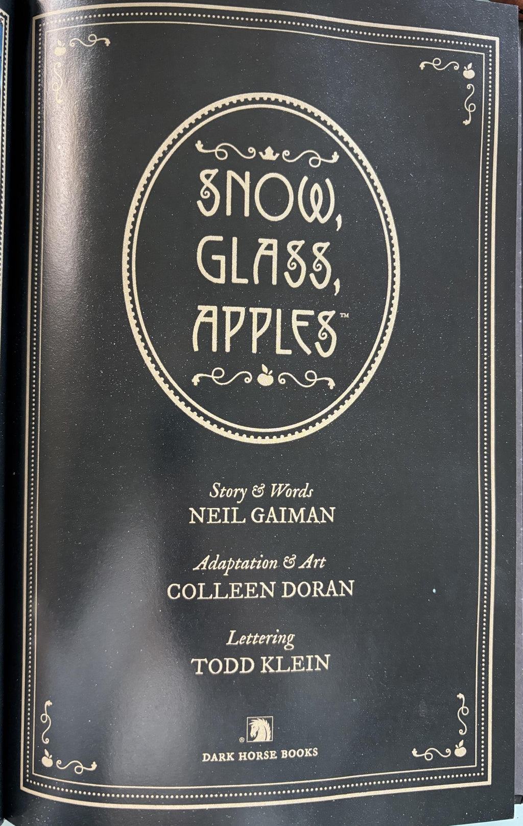 Snow, Glass, Apples by Neil Gaiman  **  First Edition  ** not a children's book