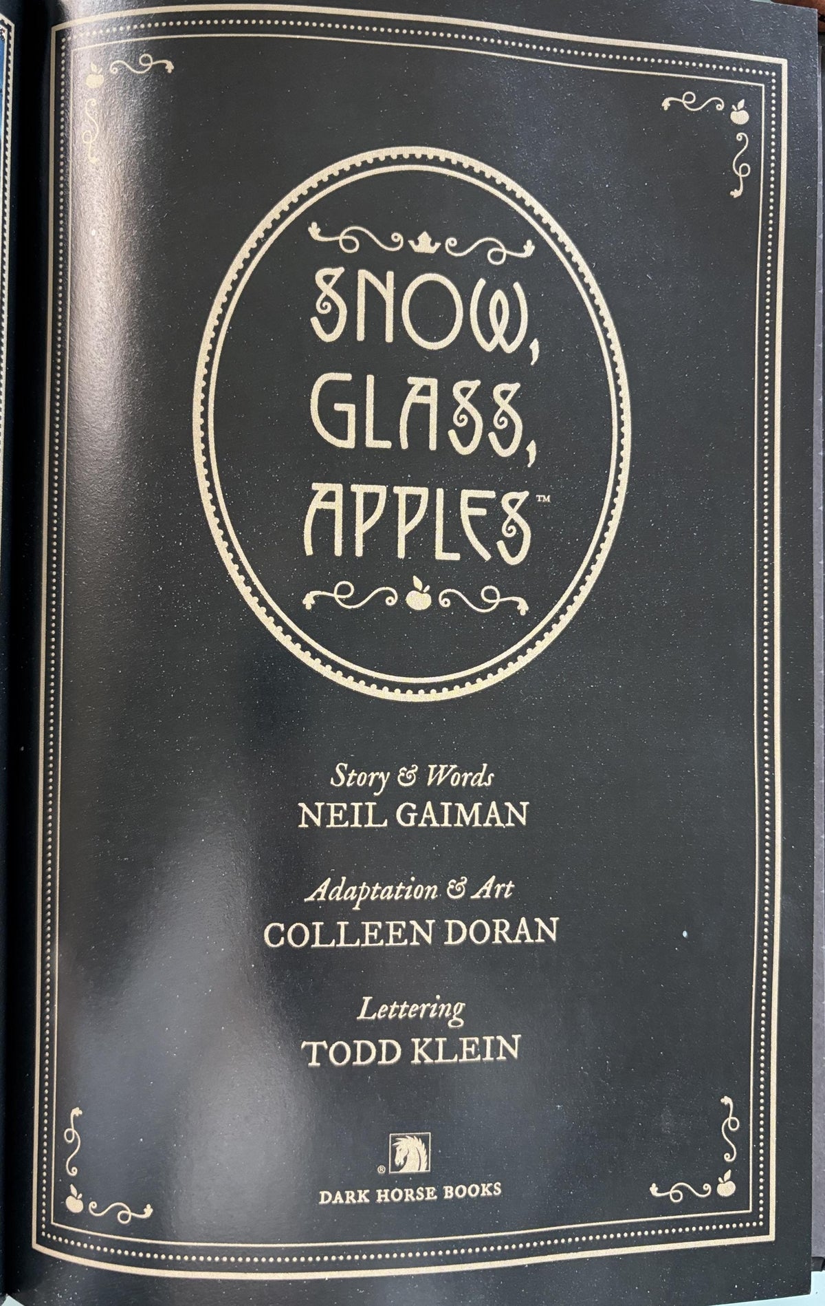 Snow, Glass, Apples by Neil Gaiman  **  First Edition  ** not a children's book