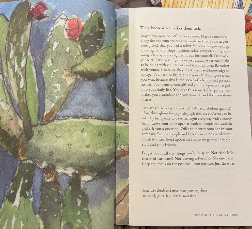 The Essentials of Softcover Book – Signed by Ellen Lubin-Sherman, Watercolor Illustrations