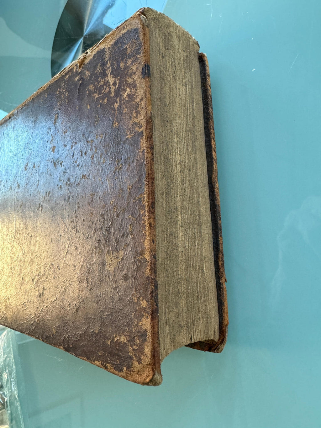 SWEDISH BIBLE c1881  Embossed Leather Bound  Book Fragile