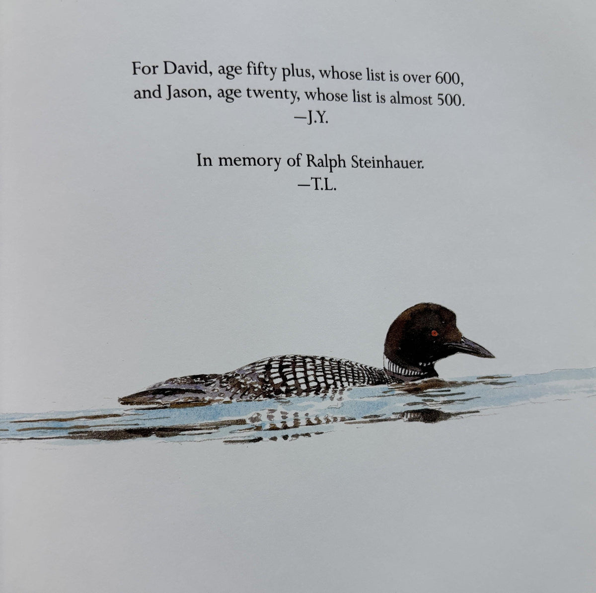 Bird Watch (A Book of Poetry) by Jane Yelon 1990