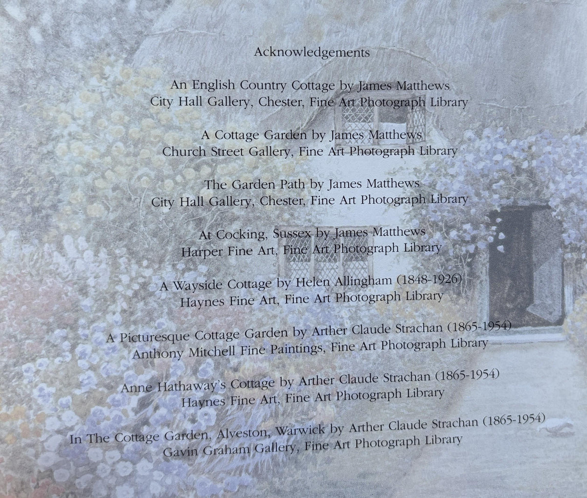 A Treasury of Country Cottages Daily Journal