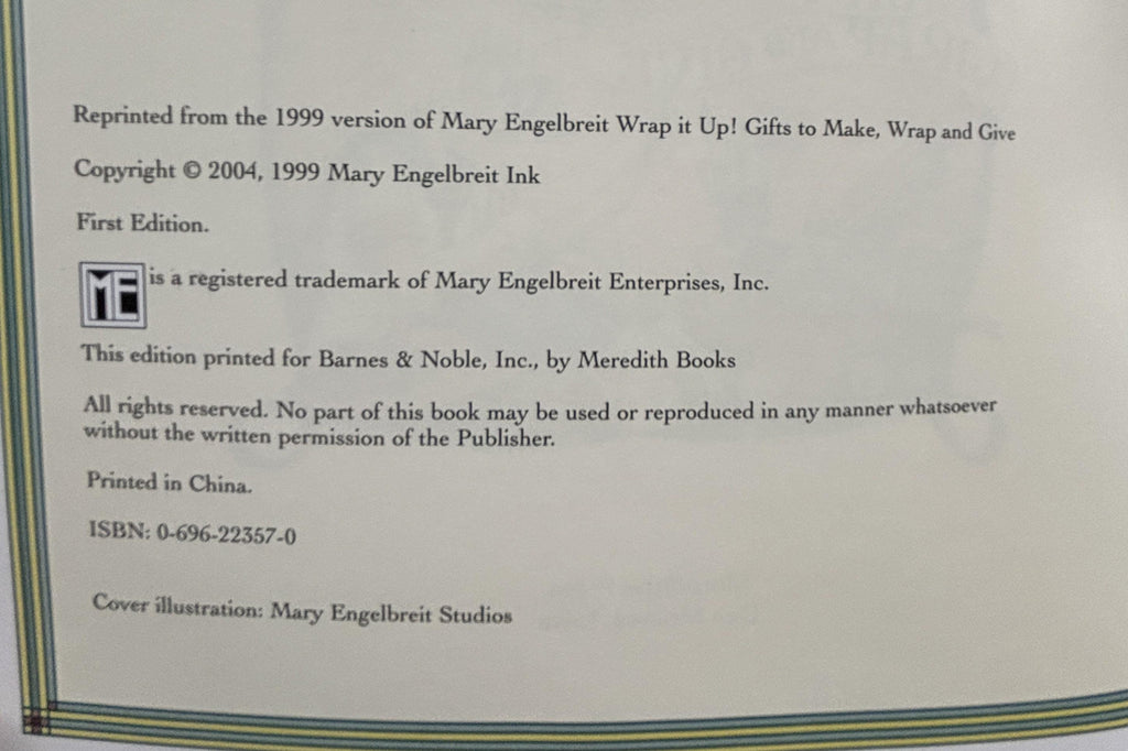 Mary Engelbreit 'Wrap It Up!' Book: Gifts to Make, First Edition