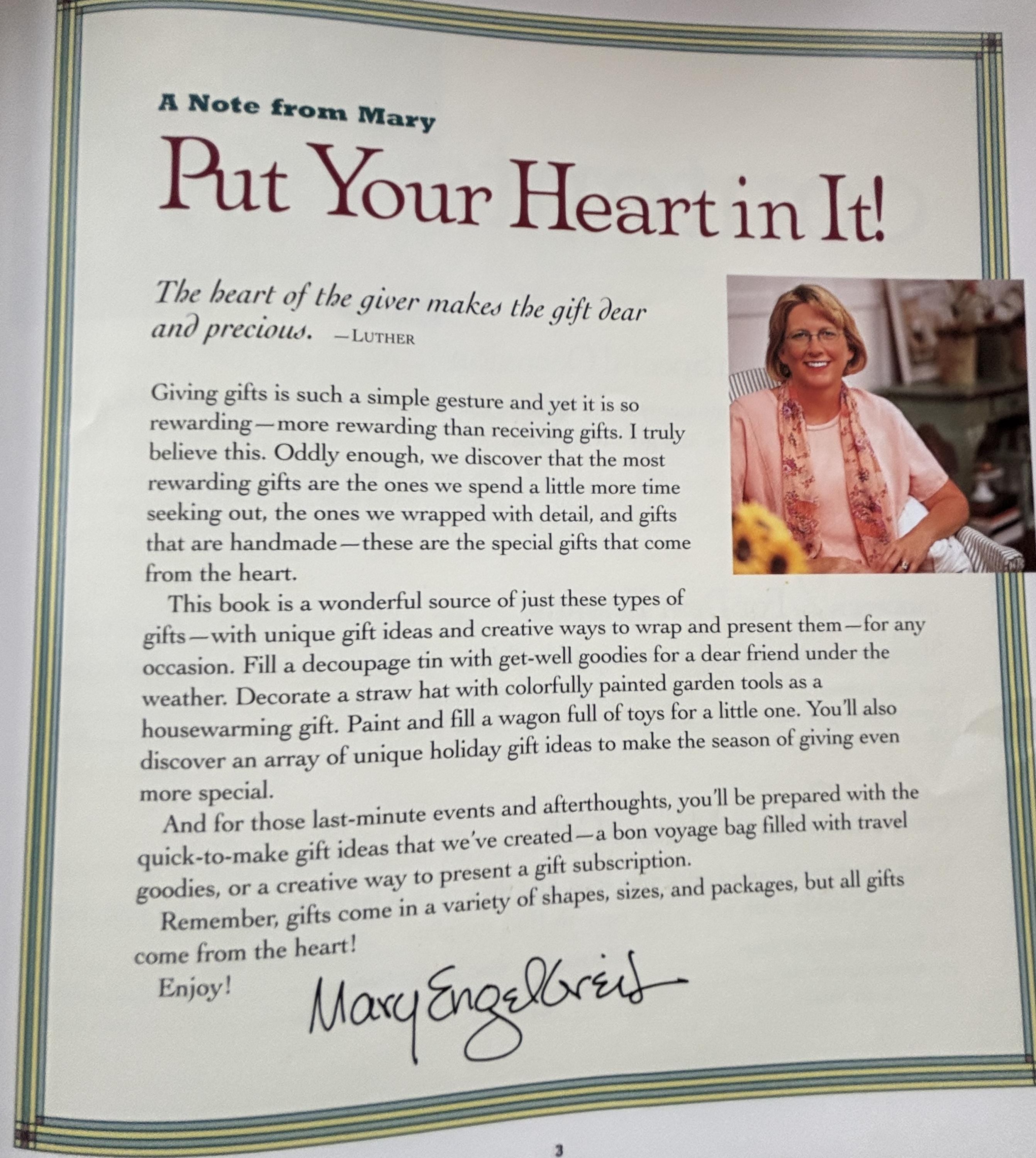 Mary Engelbreit 'Wrap It Up!' Book: Gifts to Make, First Edition
