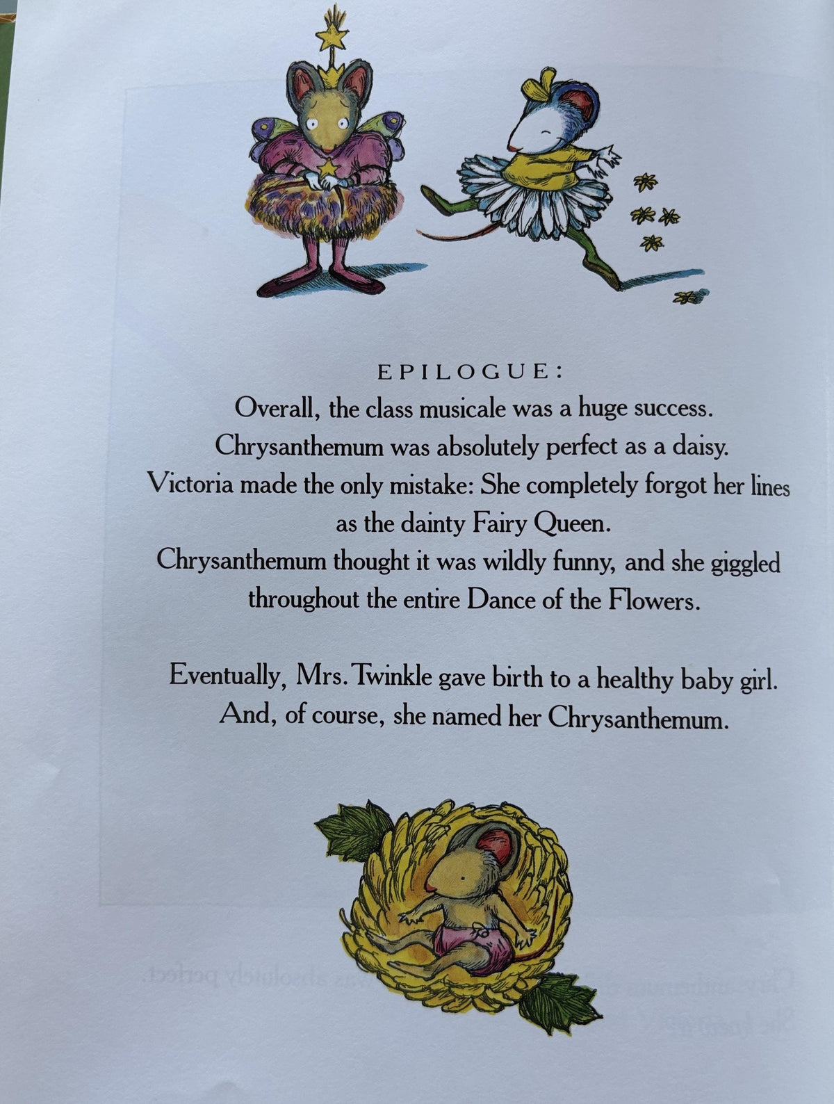 Chrysanthemum: A First Day of School Book for Kids  **  First Edition  **