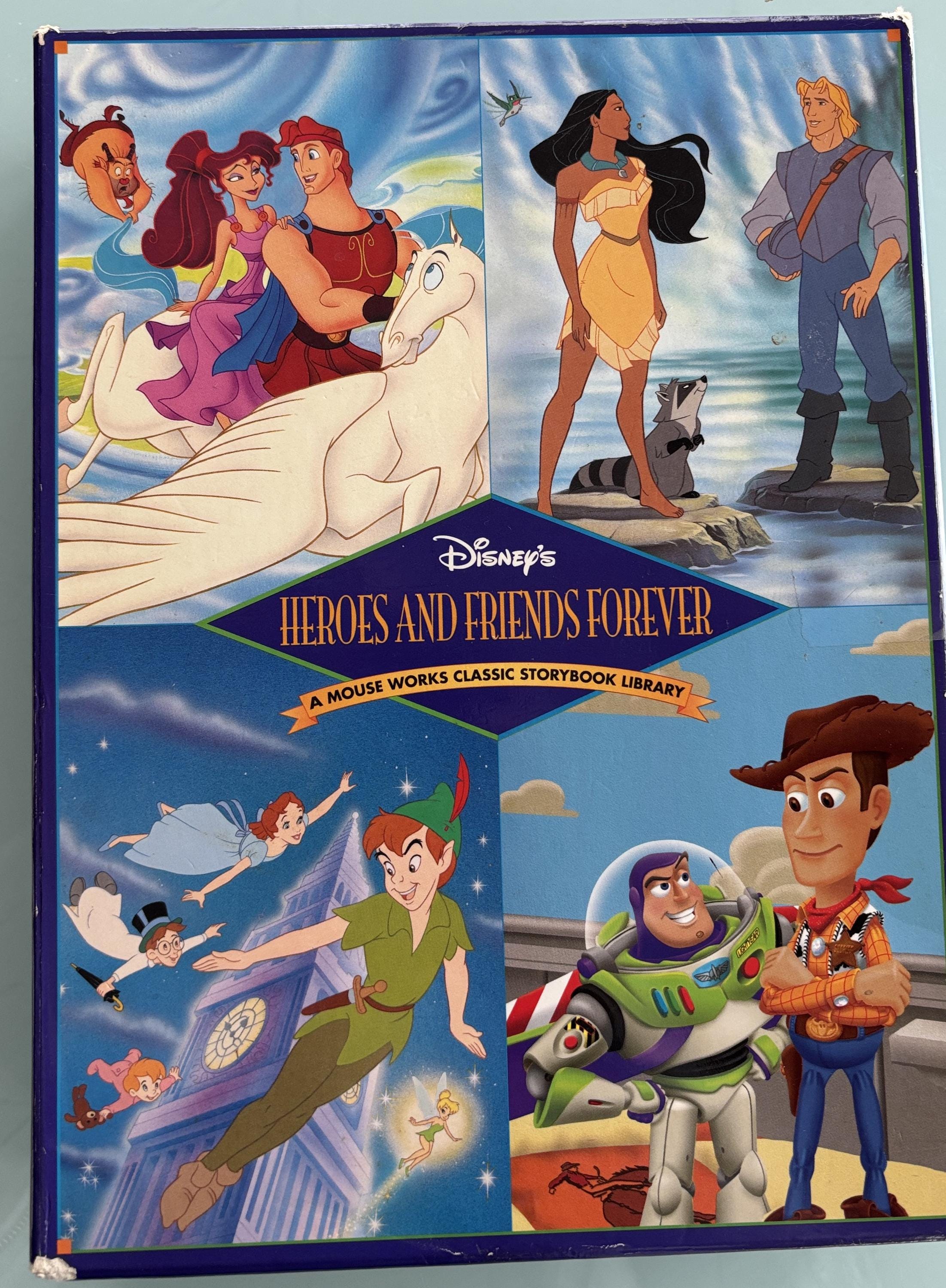 Disney's Heroes and Friends Forever  -  Storybook Library 4 Books  1997