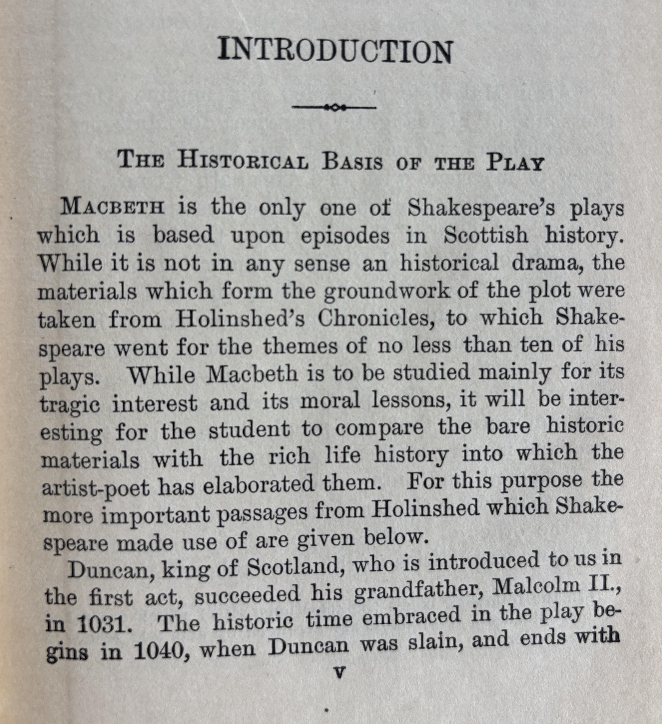 SHAKESPEARE'S MACBETH by Charles W French  **  1920  **