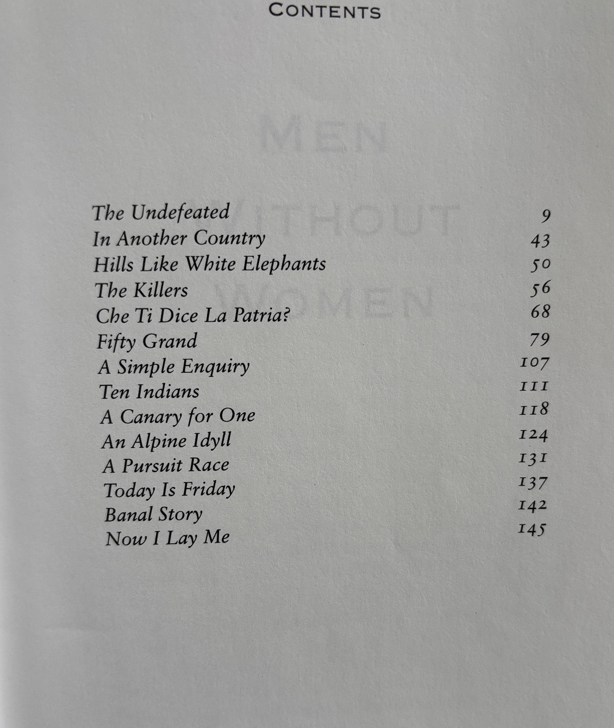 Men Without Women by Ernest Hemingway (Paperback)
