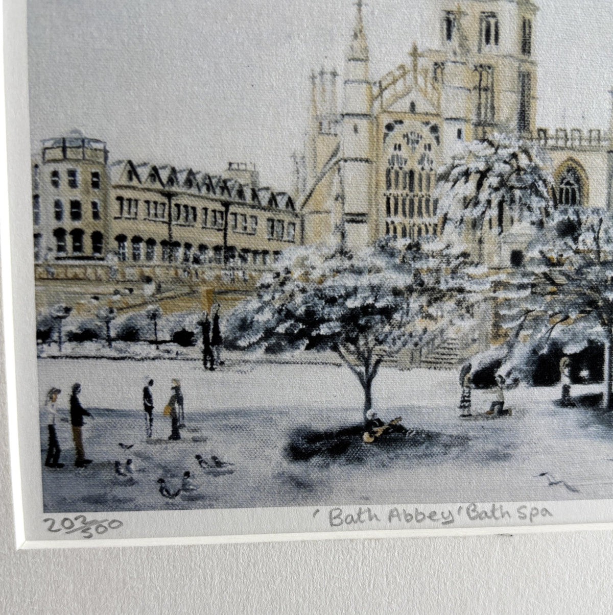 Bath Abbey - Bath Spa by J. E. M. Hargreaves  **  Signed 203/500  **  Water Color
