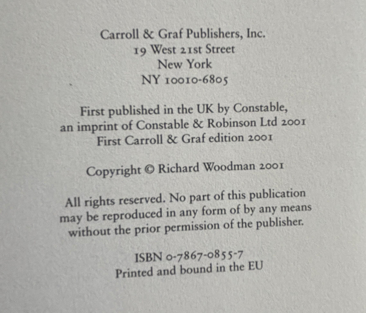 The Sea Worriors by Richard Woodman  **  First Edition  **
