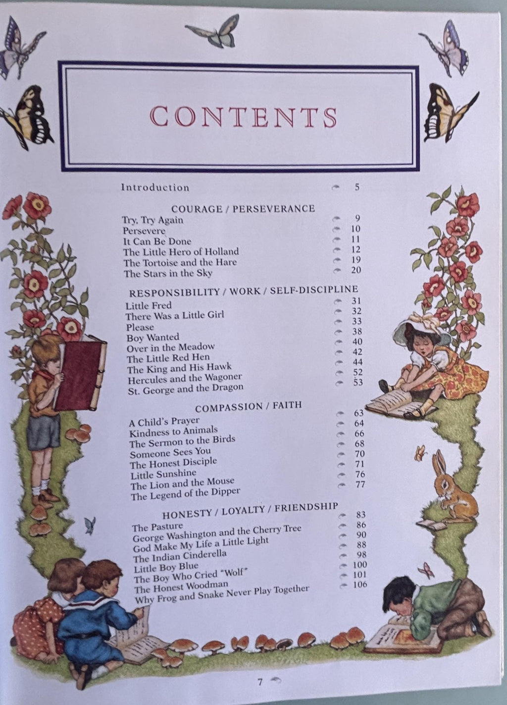 The Children's Book of Virtures by William J. Bennett
